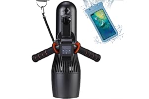 G GENEINNO 10km/h Underwater Scooter 500W RC Sup Motor 10-Speed Switch, 40M Depth Swimming Pool Sea Scooter for Jet Surfboard, 30M Waterproof Bag