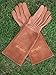 Rose Pruning Gloves for Men and Women - Thorn Proof Goatskin Leather Gardening Gloves with Gauntlet