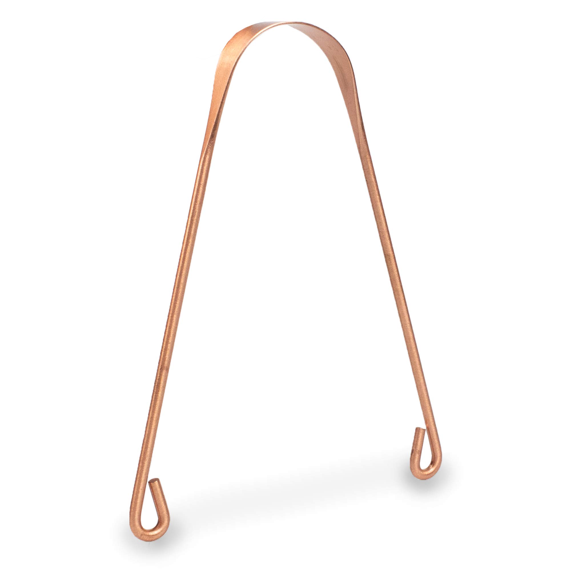 Myga RY1185 Copper Tongue Scraper - Naturally Anti-Micobial - Ayurveda Tongue Cleaner and Helps Cure Bad Breath, Prevents Oral Health Diseases