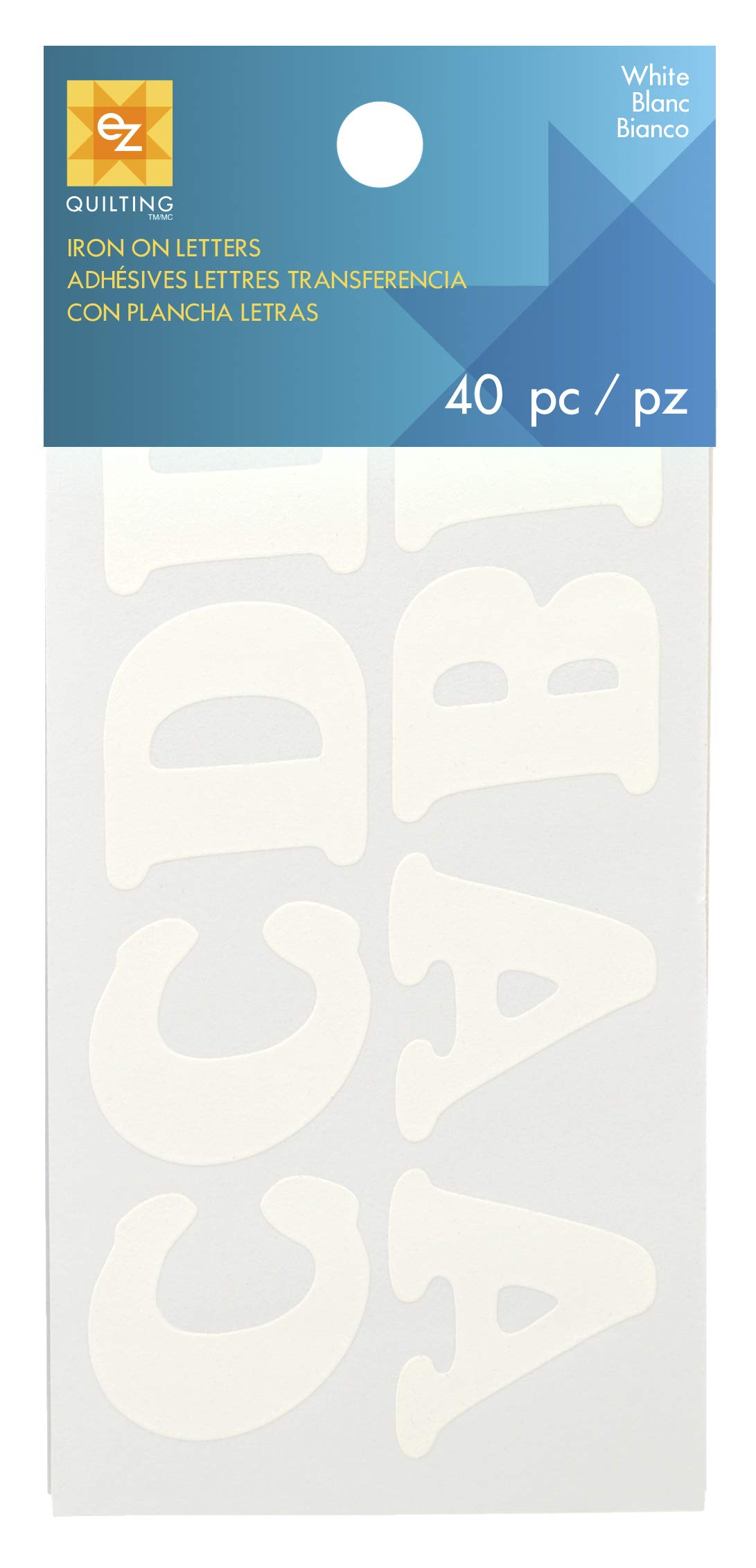 Simplicity 8811909NP Iron-On Letters, White, 3 x 3.5