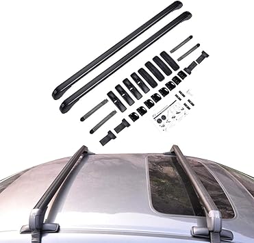 Amazon Com Acumste Roof Rack Crossbars Universal Aluminum Car