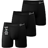 Shinesty Boxer Briefs for Men Pack of 3 - Hammock Support Pouch Underwear for Men with Fly