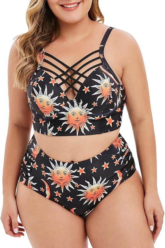 ladies plus size tankinis
