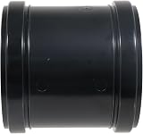 Spares2go 110mm 4in Soil Waste Pipe Double Socket Push Fit Straight Coupler view 5