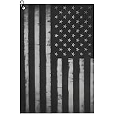 FCYDMN Retro Black American Flag Golf Towel 24×16 Inches Quick Dry Funny Golf Towel with Carabiner Clip Absorbent Microfiber Waffle