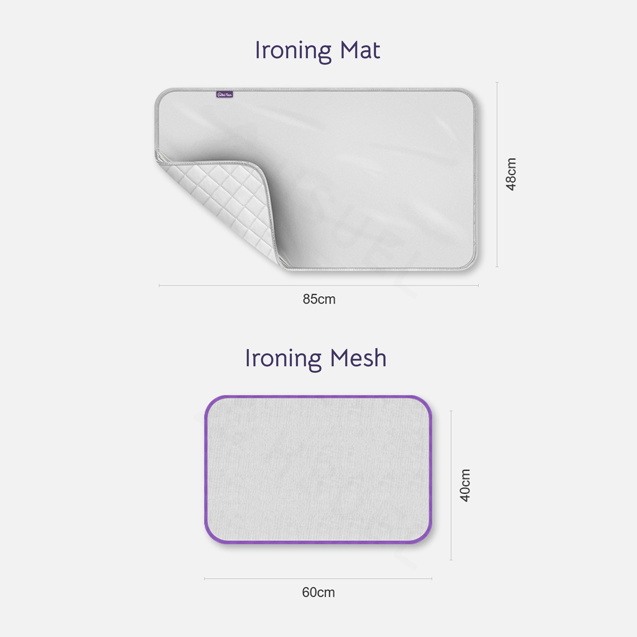 The Quilted Bear Travel Ironing Mat & Iron Mesh Cloth - Portable Ironing Board Travel Table Mat for Mini Steam Iron with Scorch Mesh Included (19