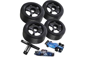 RCMYou RC Upgrades Part Dboots Hoons 42/100 2.9 Belted Rc Tires for 1/7 Arrma Infraction 6S BLX/Limitless,with Foam Inserts Mounted On 5-Spoke Wheels,Rc Tires Hops Up 4PCS,ARA55062,Black