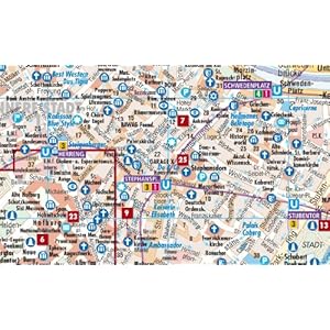 Laminated Vienna City Streets Map by Borch (English Edition)