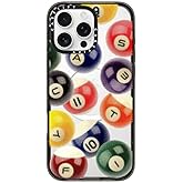 CASETiFY Impact Case for iPhone 16 Pro Max [Slim / 8.2 ft. 4X Military Grade Drop Protection/Compatible with Magsafe] - Billiard - Clear Black