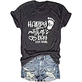MQSVPUT Mama Shirts Women Mama Mommy Mom Bruh Shirt Mom Graphic Tshirt Mother's Day Shirt Casual Short Sleeve Tops Tees