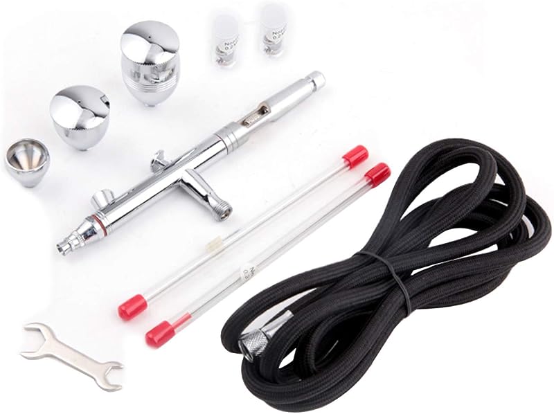Fengda FE-183K Precision Dual Action Airbrush Set 0.3/0.5/0.8mm Gravity Feed