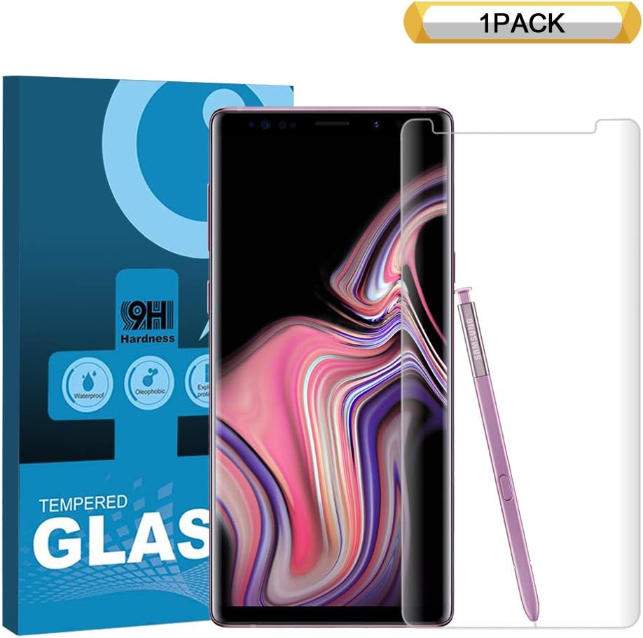 Galaxy Note 9 Screen Protector Tempered Glass,QIANXIANG [9H Hardness] [HD Clear] Tempered Glass Screen Protector for Samsung Galaxy Note9(Clear) [1pack]