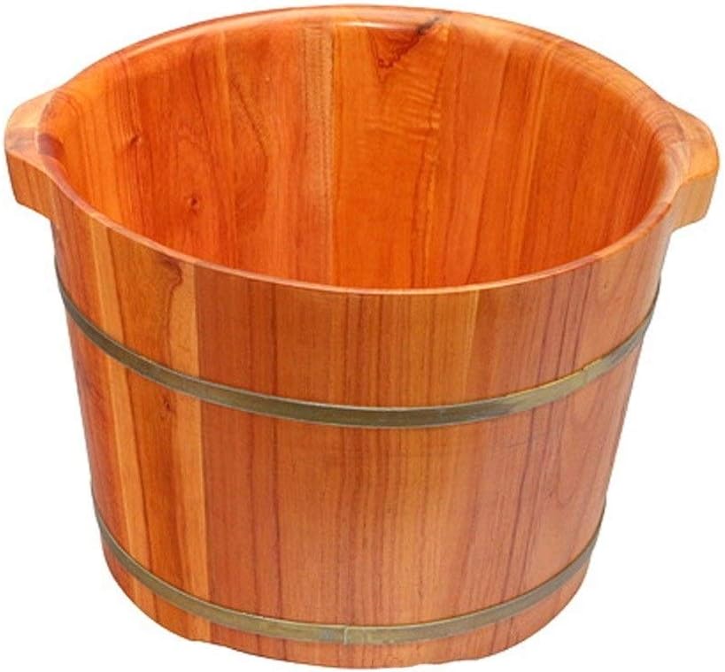 Wooden Foot Bath Barrel with Lid Steamed Foot Bucket Foot