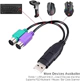 UCEC PS2 to USB Adapter Converter Cable for Keyboard Mouse view 7