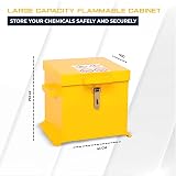 Horison Industries COSHH Cabinet Fire Proof Flammable Storage 430x415x365mm view 2