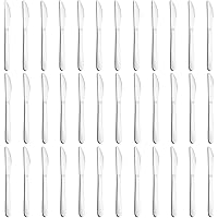 Gymdin 36-Piece Butter Knives, 9-Inch Dinner Knife Set, Food Grade Stainless Steel Table Knife for Home/Restaurant/Kitchen, D