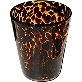 Vhitler Leopard Print Vintage Drinking Glasses Y2k Cute Mugs Cheetah Print Aesthetic Cups Aesthetic Room Decor Aesthetic Stuff (Leopard Print,300ml)