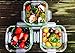 Kinetic 6 Piece Glassworks Series Oven Safe Square Food Storage Set, 15 oz, Clear
