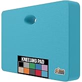 GORILLA GRIP Extra Thick Patent Pending Supportive Foam Kneeling Pad, Large Cushion Knee Pads for Gardening, Baby Bath, Dirt and Water Resistant, Workout and Garden Supplies, 17.5x11, Turquoise