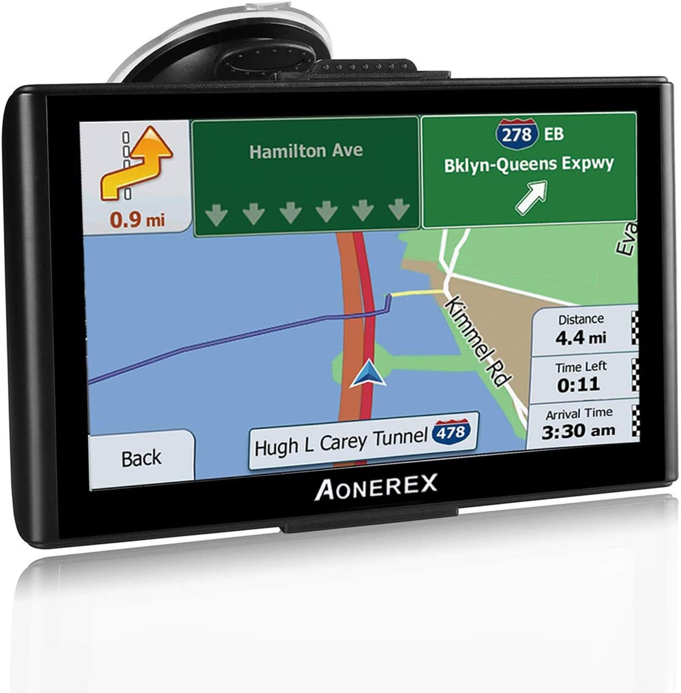 SAT NAV GPS Navigation System,7 inch HD Touch Screen+Satellite Navigator Device with Post Code Search Speed Camera Alerts,Pre-installed UK and EU Maps For Free Lifetime Updates