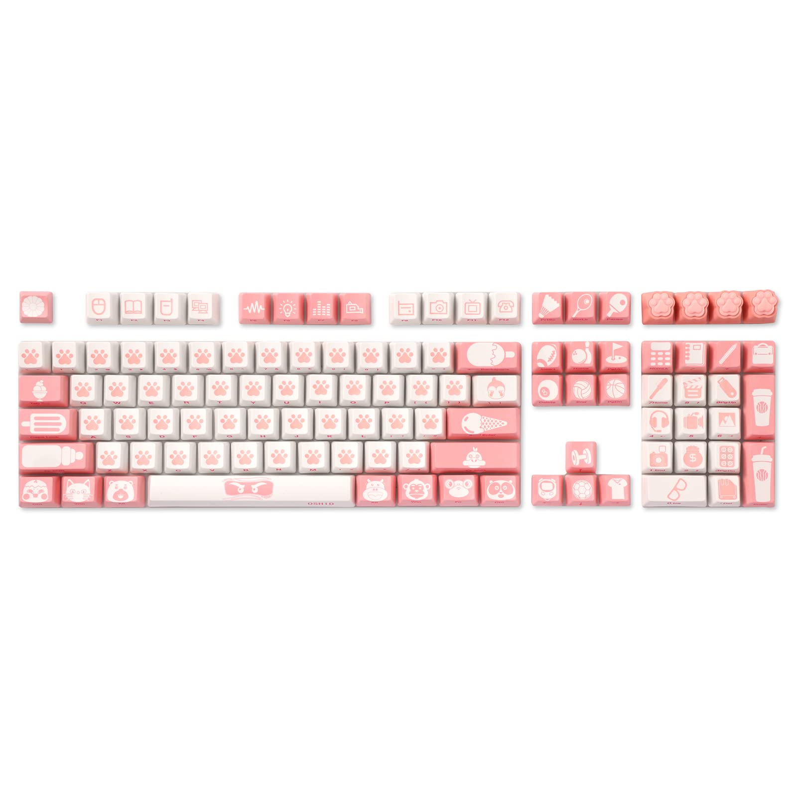 Mua LTC LavaCaps PBT DoubleShot 108 Keycaps Set, Cat's Claw Sublimation ...