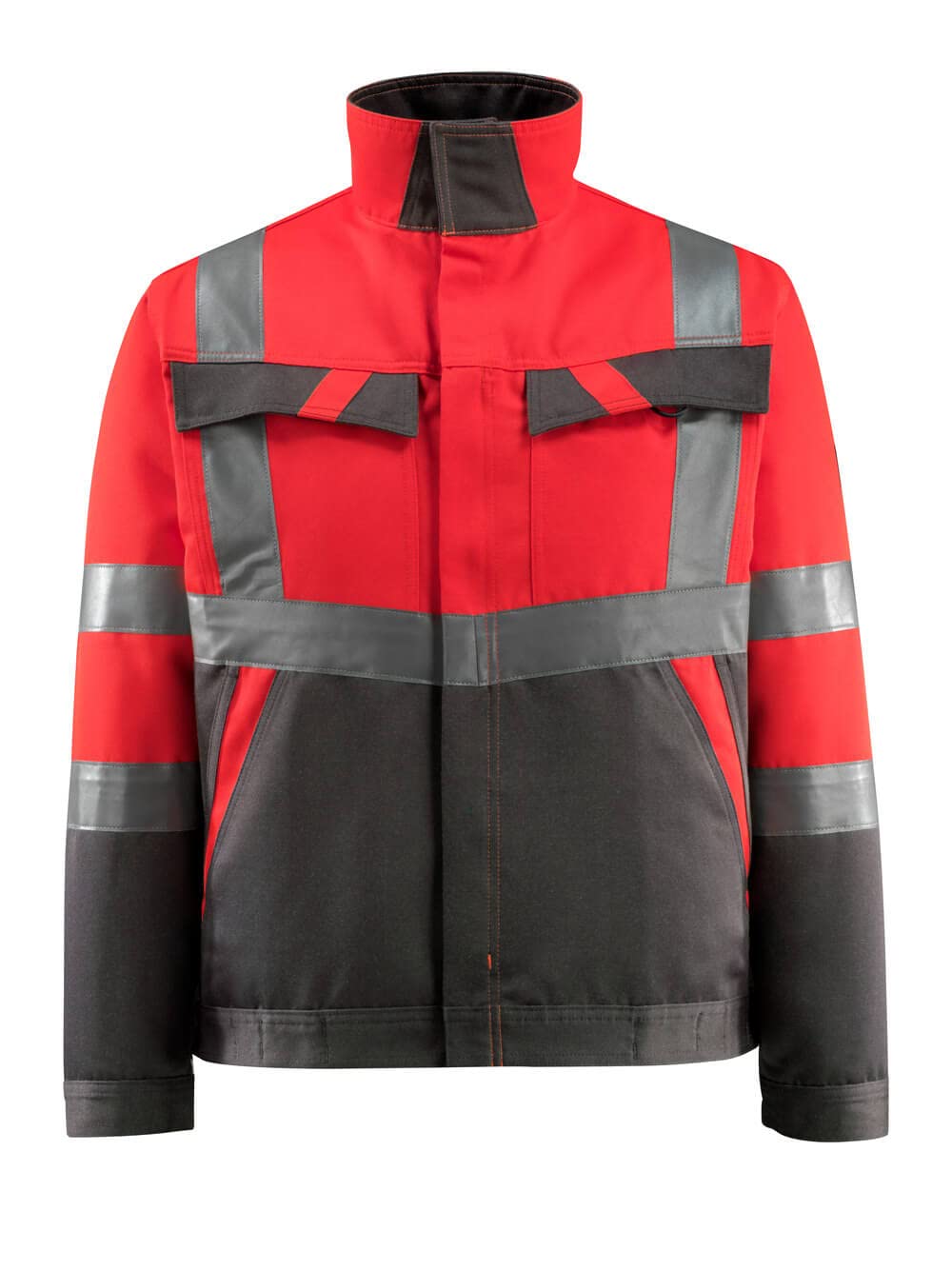 Mascot 15909-948-22218 Forster Safe Light Lightweight Class 2 Jacket, Size 3XL, Hi-Vis Red/Dark Anthracite