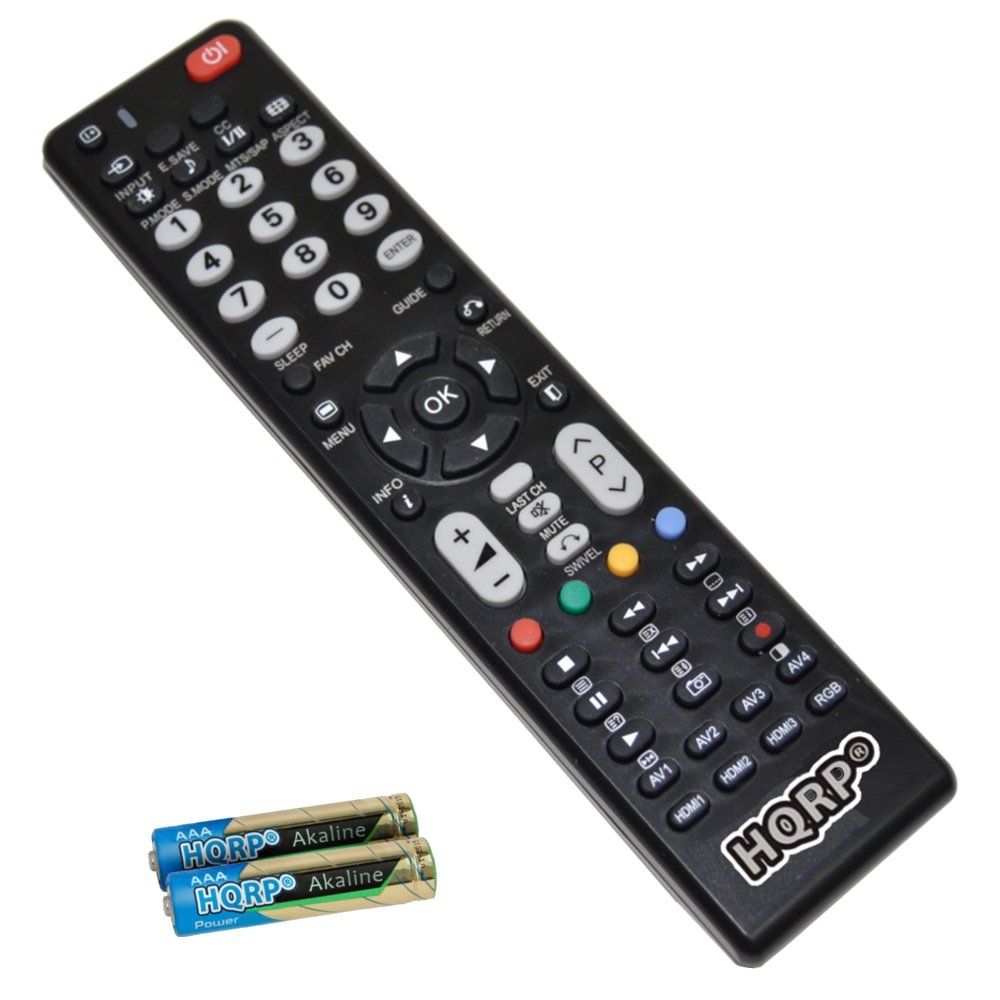 Amazon.com: HQRP Remote Control for Hitachi L42S504 L42S601 L42V651 L46S603  L46S604 L47S601 LCD LED HD TV Smart 1080p 3D Ultra 4K Plasma + HQRP  Coaster: ...
