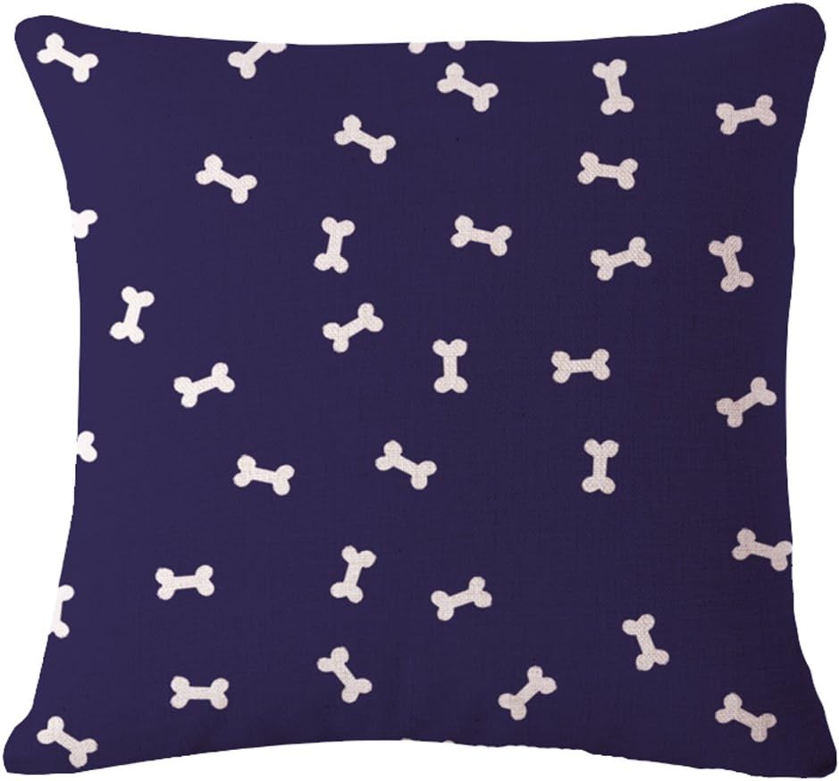 The dog Bone pattern Throw Pillow Case Cushion Cover Decorative Cotton