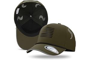 Yseoul Kids Youth American Flag Trucker Hat - Mesh Back Waterproof Quick Dry Snapback Hats with Reflective Trim (Ages 5-15)