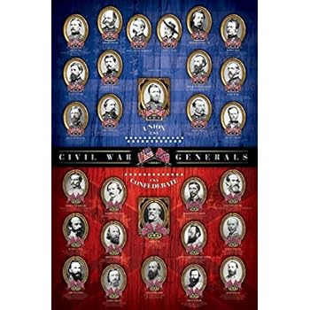 Amazon.com: EuroGraphics Laminated Civil War Generals History ...