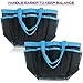 YuCool 2 Pack Portable Mesh Shower Caddy with 8 Storage Pockets, Hanging Tote Toiletry Bath Organizer Bag with 2 Type Hooks for Dorm Gym Camp Travel - Blue