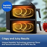 Philips 4000 Series Stacked Dual Basket Airfryer 10L RapidAir PFAS-Free view 5