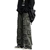 FantasyGears Jeans Y2k Gothic Cargo Pants Baggy Streetwear Jeans Hip Hop Joggers Parachute Pants for Men