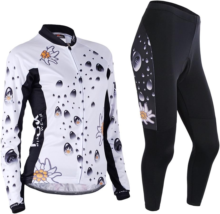 NUCKILY Women Cycling Jersey Suit Winter Custom Sportswear Thermal