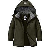 GEMYSE Kids Winter Jacket Waterproof Boys Girls Ski Jacket with Hood Windproof Warm Fall and Winter Outerwear