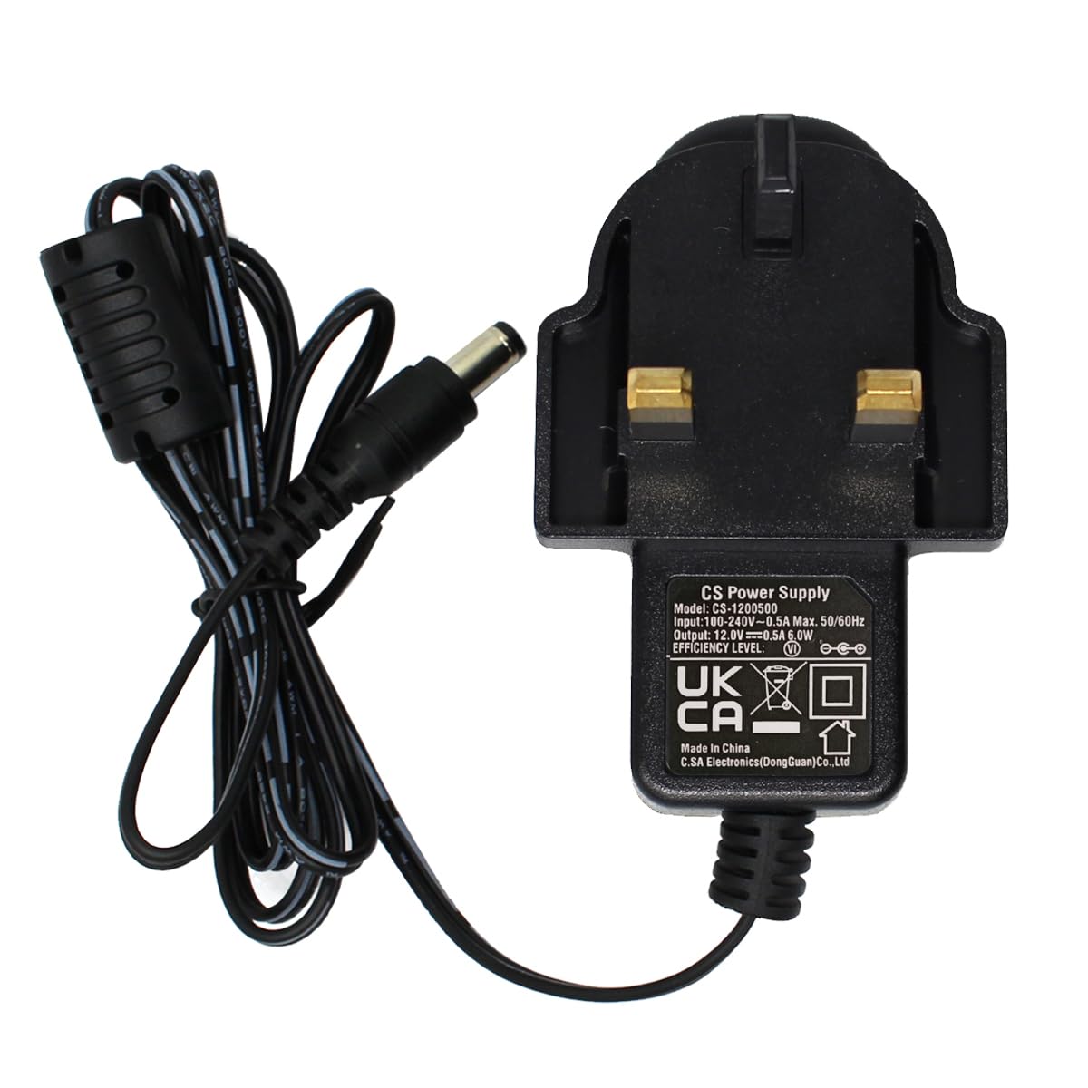 Security-01 AC to DC 12V 0.5A 500mA Power Adapter Supply, Plug 5.5mm x 2.1mm, for CCTV Cameras and more