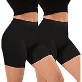 INNERSY Women's Seamless Slip Shorts for Under Dresses Anti Chafing Cooling Boy Shorts 2-Pack