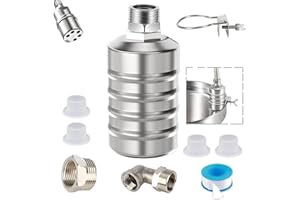 Auto Water Level Control Float Valve 1/2" 3/4" - 304 Stainless Steel, No Pump Needed for Water Tanks, Fish Ponds, Livestock T