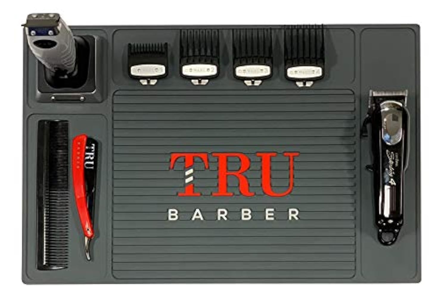 TRU BARBER 18" x 13" Flexible PVC Station Mat Non Slip 18" x 13"