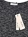 Vivilli Henley Top, Womens V Neck Cuffed Sleeve Blouse Tops Long Sleeve Slim Fit Space Dyed Casual Henley Tee Shirts Black XX-Large