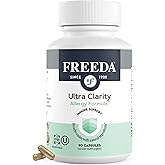 FREEDA Natural Allergy Formula with Quercetin, Bromelain & Nettle Leaf - Kosher Certified and Vegan - Supports Healthy Sinus & Respiratory Function - Non-Drowsy Immune Support for Seasonal Wellness