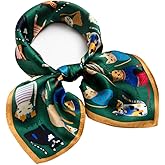 27 inch Silk Feeling Scarf Medium Square Satin Head Scarves Fashion Neck Scarfs for Women