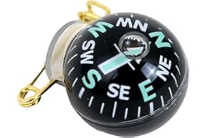 Coghlans Pin-On Kompass mit Anstecknadel - Kugelkompass