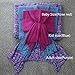 XMWEALTHY Knitted Mermaid Tail Blanket Sleeping Bag for Baby (Rose Red) - 50cmx90cm