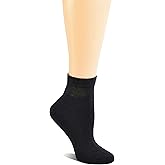 Yomandamor Womens 6 Pairs Cotton Ankle Diabetic/Dress Socks with Seamless Toe,L Size 9-11