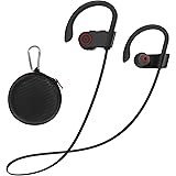 Argmao U9 Bluetooth Headphones, 12 Hrs Playtime Wireless Earbuds IPX7 Waterproof Earphones with Mic HD Stereo Sweatproof in-E