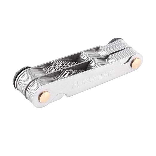 52Pcs Stainless Steel Thread Measuring Gage, Precise Screw Thread