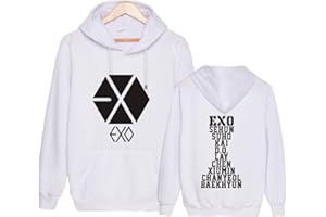 QAEDTLS Kpop EXO Hoodie Sweatshirt Sehun Suho Xiumin Kai Chanyeol Sweater Jacket