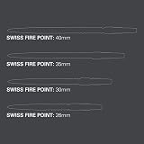 Target Darts Swiss Points Fire 30mm 3 Pack Silver view 2
