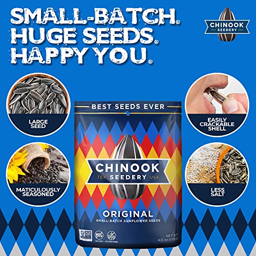 Chinook Seedery Roasted Jumbo Sunflower Seeds Keto Snacks Best For
